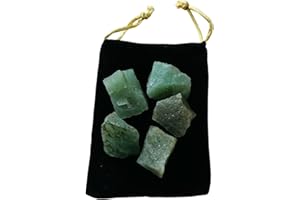 PANDIUI23 5 pezzi di pietra avventurina verde naturale da 20 a 30 mm, 5 pezzi, avventurina verde grezzo, cristallo di avventurina verde naturale per la fabbricazione di gioielli (Aventurina verde, 5)