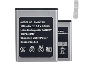 HIGHAKKU Batteria di ricambio 514047AR compatibile con Pa-nasonic KX-TU446, KX-TU446/4, KX-TU456, KX-TU456EXCE, KX-TU466EXBE, KX-TU466EXWE