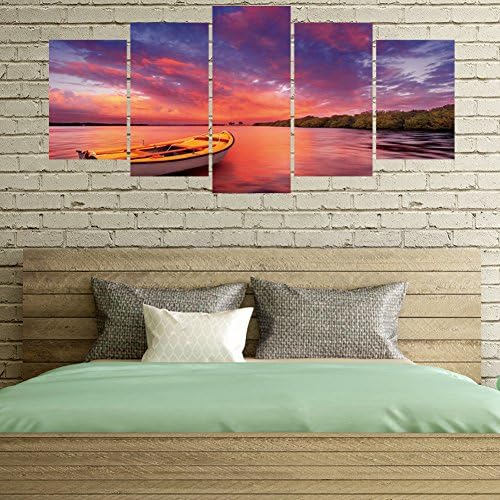 MIAORUI New combination 3D stereoscopic wall sticker / creative 5 tailor painted Lake personality Wall Sticker