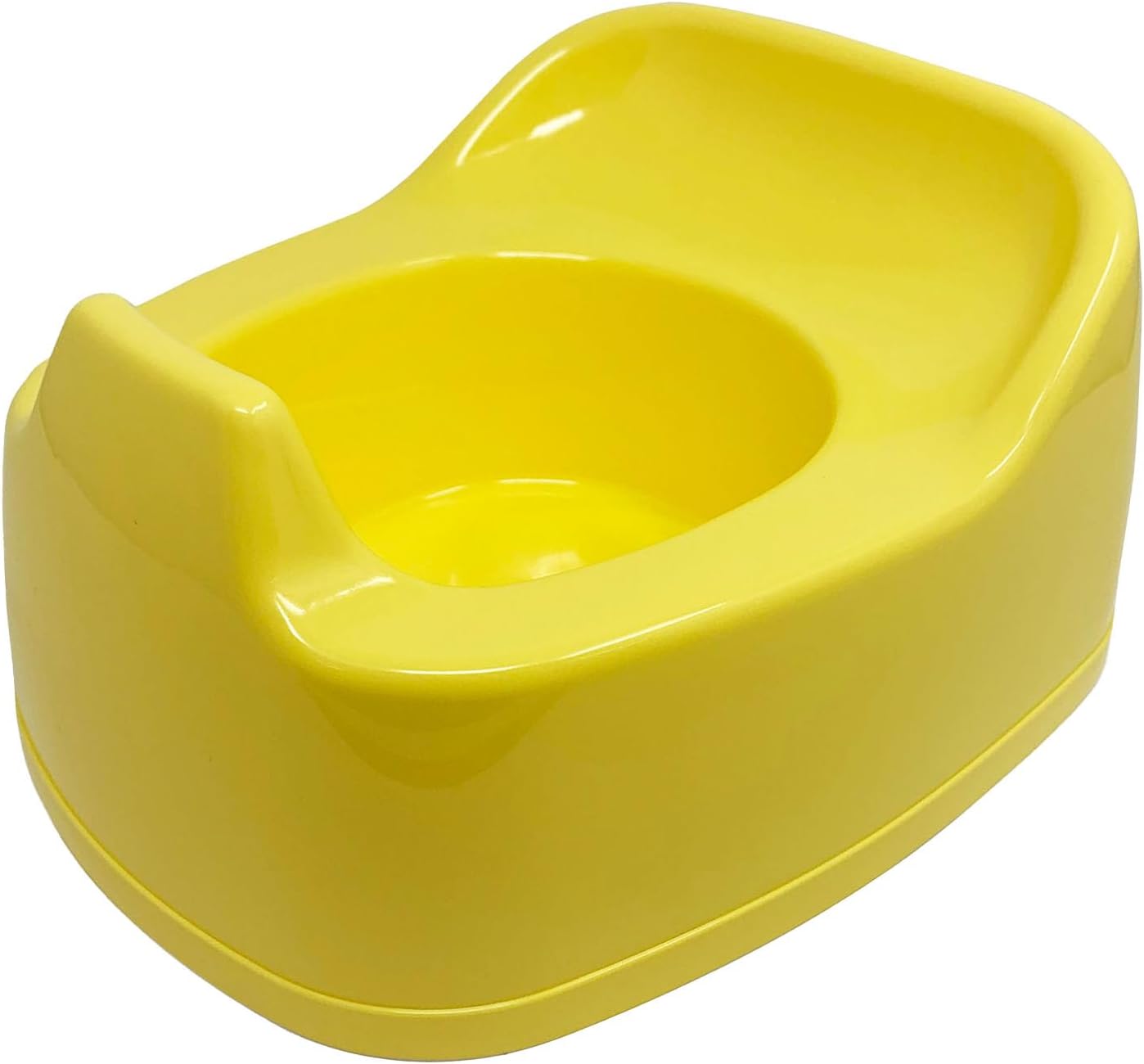 Children Junior Training Potty Toilet Toddler Baby Kids Trainer Chamber Seat Plastic Chair with Cut Out Slot for Easy Carrying, Easy Empty & Clean (H-1 x Yellow Potty Chamber)