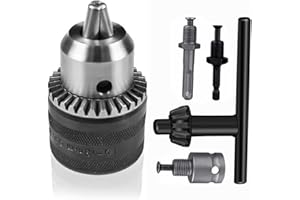 Secwell Portabrocas de Taladro y Llave para Cierrar 1.5-13mm Mandril con Adaptador SDS Plus 1/2''-20UNF