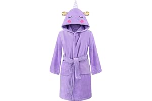 WYTbaby Albornoz Niño Pijama Manta Bebe Con Capucha Algodón Suaves y Ultra Absorbentes Bata Bebe Para Niño y Niña