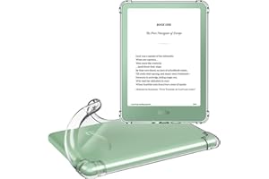 MoKo Clear Case for 6" ALL-New Kindle (11th Generation-2024/2022 Release), Ultra Clear Soft TPU Slim Flexible Transparent Skin Bumper Back Cover Shell for Kindle 11 2024