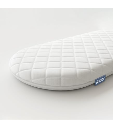 Bett Massiv Suzy® Matratze Für Babykörbchen, Hypoallergen, 67 X 30 X 4 Cm, Dick, Oval, Für Mamas & Papas Babykörbe Guss Form