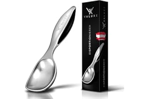 VALUXE® [Das Original] Eisportionierer - Premium Eislöffel aus langlebiger Zinklegierung - Robuster als Edelstahl - Eiskugelportionierer für die perfekte Eiskugel