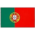 aricona Portugal Flag with 2 Metal Eyelets Weatherproof Portuguese National Flag 90 x 150 cm