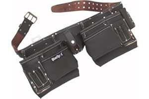 BLUE SPOT TOOLS Blue Spot 16335 Ceinture porte-outils double en cuir tanné à l'huile