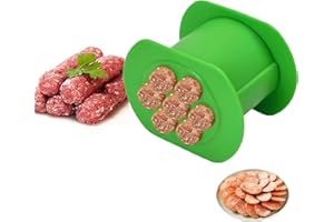 SoeUyd Cevapcici Presse, Hot Dog Maker mit 7 Löchern,Cevapcici Maker Wursthersteller, Cevapcici Extruder Wurst Fleischfüller kit Gadgets zur Herstellung von Cevapcici für Haus und Küche (A)