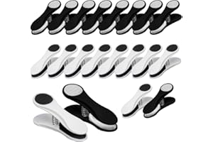 ARVO Clothes Pegs for washing line Pack of 20, Soft Grip cloth peg, clips, Clothe Pin, Black, White Combi Laundry Pegs,clip for Home, Small Size 6.9 x 2.2 cm