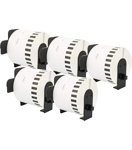 DK-22205 62 mm x 30,48 m Compatible Étiquettes continues pour Brother P-Touch QL-1050 QL-1060N QL-1110NWB QL-1100 QL-500 QL-500A QL-500BW QL-560VP QL-570 QL-580 QL-700 QL-710W QL-800 QL-810W QL-820NWB