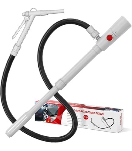 Elektrische benzinepomp voor jerrycan met auto-stop – brandstofpomp, olieafzuigpomp voor benzine, diesel en olie, brandstofovervulpomp, draagbare dieselpomp voor auto, tank, werkplaats