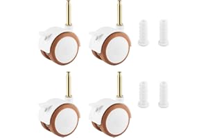 TAXIFANW Girevoli per Mobili per Bambini，4 Pezzi Ruote per mobili in gomma 360° girevoli ruote Rotelle antigraffio mobilia，per Passeggini, Passeggini, Sedie (35mm)