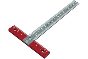 T Square Ruler Unique T Backing Design Lätt Aluminiumlegeringsverktyg för Träverksmetallutformning Hantverk 1 Mm Bakåt Design 5mm Tjocklek Intuitiv Mångsidig Användning