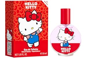 KP PHARMA Hello Kitty Children Eau de Toilette Natural Perfume Spray, Vegan and Dermatologically tested EDT Spray for Kids - Safe Daily Fragrance Gift, 30ml