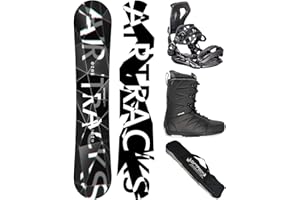 Airtracks Snowboard Set Tavola Refractions Game Extra Wide Uomo + Attacchi Master + Scarponi + Sacca Nuovi 155 159 165 168 171 cm