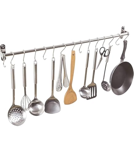 Wandmontage Rail Rod Industriële Opslag Keuken Schuifdeur S Haak Pot En Pan Houd
