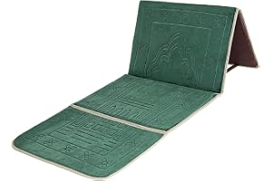 Foldable Prayer mat and Backrest 2 in 1,I-2 Green