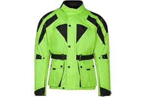 URBAN 5884 Men's Neo Long Protectors, Waterproof Motorcycle Jacket Made of Cordura, Removable Thermal Lining, Windproof, Rainproof and Breathable