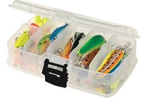 Plano 3449-22 Boîte de rangement double face pour matériel de pêche, Mixte Adulte, Claire, S