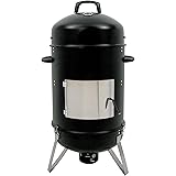 BBQ Toro affumicatura barile Hickory Ø 46 cm | Fumatore | Pesce alla griglia | BBQ Charcoal Grill | 107 cm di altezza