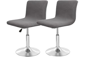 SDNAM Barhocker Stuhlhussen Stretch Stuhl Abdeckungen Stuhlbezug Samt 1/2/4/6PCS Stretch Abnehmbare Barhockerhussen für Kneipentheke Höhe Seitenstuhlbezüge Waschbare Stuhlhussen (Color : #7, Size : 2PCS)