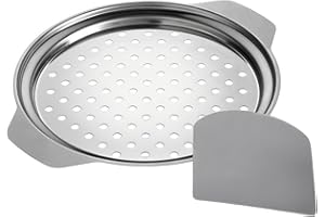 Westmark Dispositif pour Spätzles + Grattoir, Set de 2, Pour Casserole de 24-28cm de diamètre, Acier Inoxydable/Plastique Argenté, 61112240