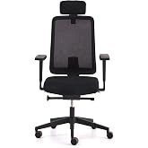 Mou Pro Front Tilt Başlıklı &Ccedil;alışma Sandalyesi (SİYAH)
