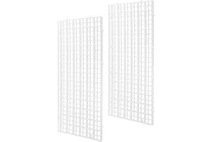 LINLAN 2 Pezzi 15 x 30 cm(5.9x11.8in) Griglia per Acquario in plastica, divisore per Acquario, per filtrare e Proteggere Il Fondo Fai da Te (Colore Bianco, Senza accessor)