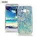 Produktbild OuDu Silikon Hülle für Samsung Galaxy J5 2015 SM-J500F Weiche TPU Gummi Schutzhülle Flexible Schlanke Schale Glatte Leichte Tasche Ultra Dünne Etui Kreatives Design Hülle Kratzfeste Stoßfeste Abdeckung - Blauen Lotus