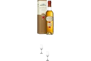 ‎1A SCHIEFER Daron Fine Calvados 5 Jahre Frankreich 0,7 Liter + Nosing Gläser Kelchglas Bugatti mit Eichstrich 2cl und 4cl - 2 Stück