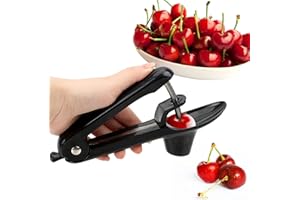 ANICY Drylownica do wiśni – do usuwania pitterów do usuwania pestek z oliwek, kolor czarny