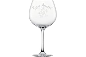 EKM LIVING Schott Zwiesel Verre à cocktail XXL 814 ml avec gravure Team Aperol – Idée cadeau amusante pour les amateurs d'Aperol Spritz, un anniversaire, une petite amie, une femme (Aperol, une équipe Aperol)