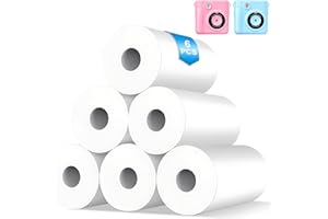 YIKANWEN 6 rolek papieru do drukowania, papier termiczny, aparat natychmiastowy, aparat dla dzieci, papier do drukowania, papier uzupełniający