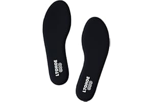 LTOHOE Memory Foam Insoles for Men and Women, Cushioned Shoe Insoles for Running Shoes, Trainers, Work Boots and Walking Shoes, Shock Absorbing Foot Pain Relief Comfort Inner Soles UK Size 3 to 12