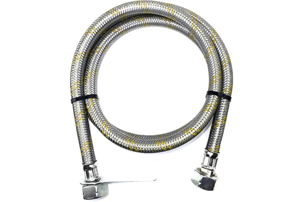 DN Autogas Parts LPG flexibel gasslang i rostfritt stål 0,5 m B 21,8 x 1/14 LH hona x hona propan butan grisrör