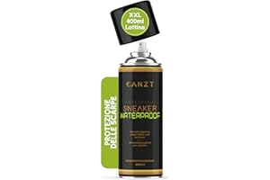 Canzt Spray Impermeabilizzante Scarpe 400ml – Protezione Idrorepellente per Sneaker, Pelle, Camoscio, Nubuck e Tessuto