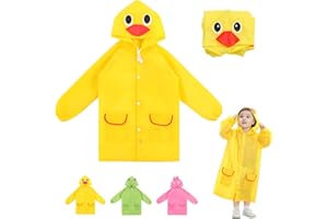LHLZNB Kids Raincoats for Girls Boys，rain coat，Rain Poncho Toddler Rain Jacket 3D Cartoon Rain Suit Children Waterproof Coverall,Suitable for daily use