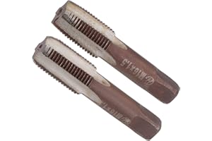 CoCud Mano Roscado Machos, M16 x 1.5 Rosca, Métrica Aleación Herramienta Acero Tornillo Roscado Cónico Fondo Macho - (Aplicaciones: para Máquina Rosca Reparación), 1 Par