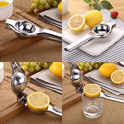 [Edelstahl] Zitronen-Squeezer Einfache Bedienung Zitronen-Squeezer mit Griffen - 4