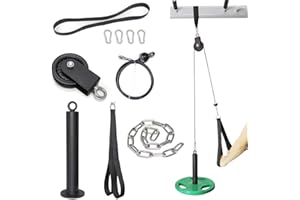 SYL Fitness Système de poulie LAT avec goupille de chargement DIY Gym Cable Crossover Fixation