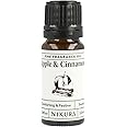 Nikura Apple & Cinnamon Fine Fragrance Oil - 10ml | Perfect for Soap Making, Candle Making, Wax Melts, Diffuser, Burner | Great for use in Bath Bombs, Perfume Oil, Perfume Scents | Vegan & UK Made