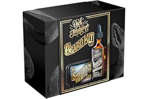 ‎DICK JOHNSON Dick Johnson Bartpflegeset für Männer – Veganes Bartöl und Bartwachs mit Whiskey-Vanille-Duft – Natürliche Pflege mit Jojoba- und Arganöl – Geschenk für stilbewusste Bartträger – Made in Finland