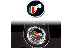 ARKOSKNIGHT ARKPSKNIGHT Gear Shift Knob Cover,Sports Preformance Modification,Brand Logo Badge Decal Compatible with JG Accessories(R-Sports)