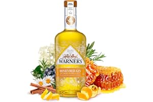 WARNER'S DISTILLERY Warner’s Honey Flavoured Gin 70cl, Premium Honeybee Gin, Great for Gin Gifts, Gin With Real Honey, Ideal For Gin Based Cocktails Including Gin & Tonic or Tom Collins