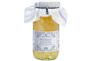 ‎L.W.C. MICHELSEN L.W.C. Michelsen - Landhaus Weißer Kandis mit Jamaika-Rum (530g) | Weißer Kandis eingelegt in jamaikanischen Rum | fruchtig & süß | für Tee-Liebhaber | Ein Glas voll purer Natürlichkeit