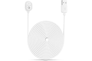 Arlo Ultra/Arlo Pro 3 Ladekabel BECEMURU Wetterfestes Magnetkabel für Arlo Ultra/Arlo Pro 3-Überwachungskamera (Weiß) (20ft/6m, 2 Pack)