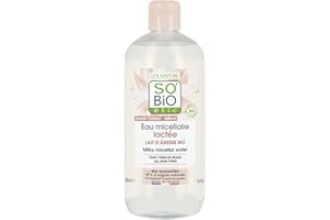 So'Bio étic - Eau micellaire lactée - Mon Lait d'Ânesse - Tous types de peaux - Certifié Cosmebio - Flacon de 500 ml