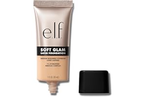 e.l.f. Soft Glam Foundation, Medium Coverage, Long-Lasting & Buildable Foundation For A Smooth, Satin Finish, Vegan & Cruelty-Free, 21 Light Neutral