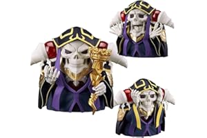 ANJINGUANG Overlord Anime Figur Charaktere Ainz Ooal Gown PVC 10CM Q Version bewegliche Figur Statue Cartoon Kollektion Desktop Dekoration Figuren