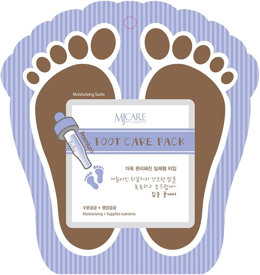 Mjcare Premium Foot Care Pack - Nemlendirici Çorap Tipi Ayak Bakım Maskesi 5'li